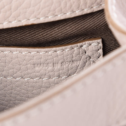 Chloe Calfskin Mini Marcie Round Crossbody Bag Abstract White 5 of 7