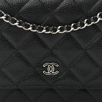 Chanel Caviar Quilted Wallet On Chain WOC Black 9 of 13