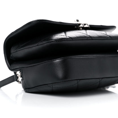 Chanel Lambskin Quilted CC Flap Black 8 of 9