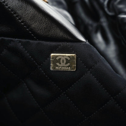 Chanel Shiny Calfskin Quilted Small Chanel 22 Black 8 of 11