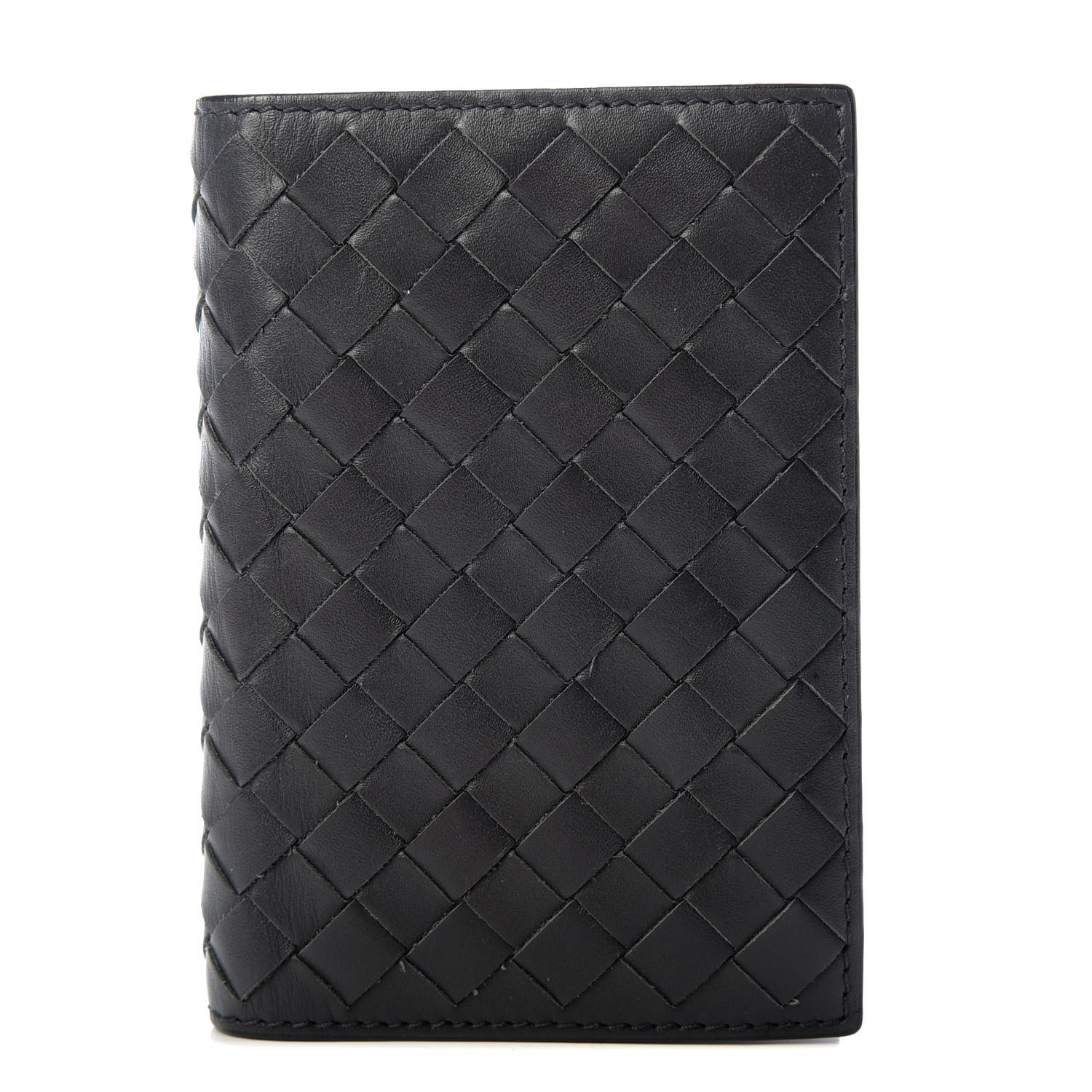 Bottega Veneta Nappa Intrecciato Bi-Fold Card Holder Black 1 of 7