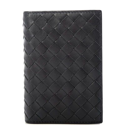 Bottega Veneta Nappa Intrecciato Bi-Fold Card Holder Black 1 of 7