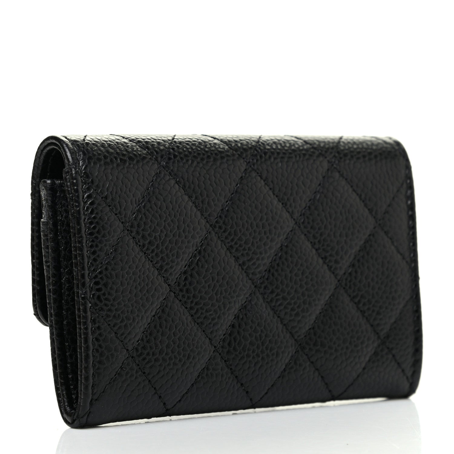 Chanel Caviar Quilted Flap Card Holder Black 3 of 8
