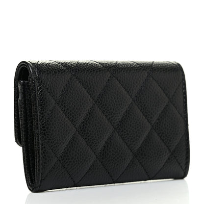 Chanel Caviar Quilted Flap Card Holder Black 3 of 8