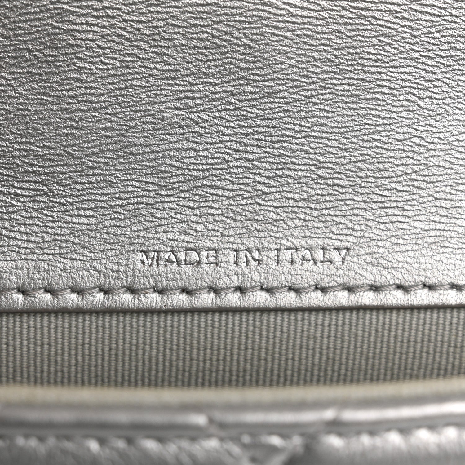 Chanel Metallic Lambskin Quilted Mini Giant CC Flap Argent 7 of 13