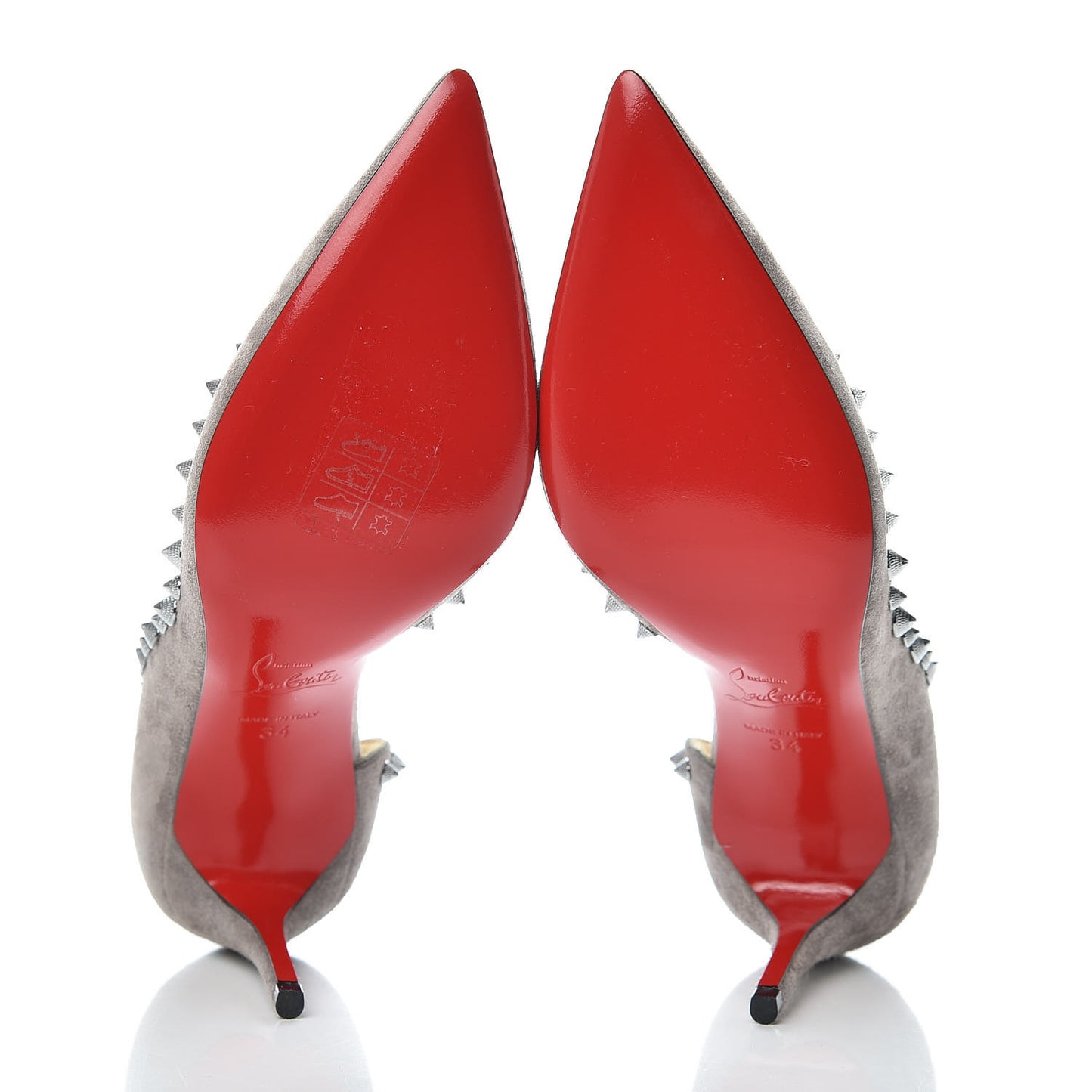 Veau Velours Irishell 85 Pumps 34 Storm Gun Metal