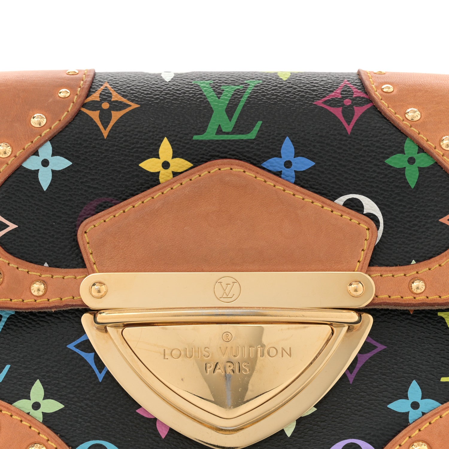 Louis Vuitton Monogram Multicolor Marilyn Black 6 of 12