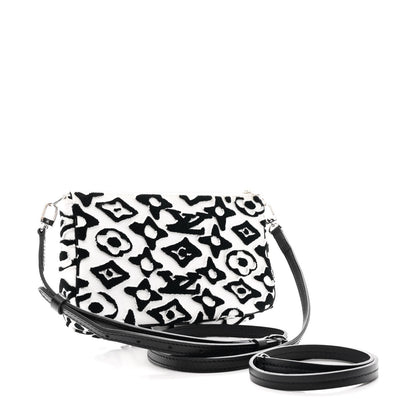 Louis Vuitton X UF Tufted Monogram Pochette Accessories White Black 3 of 11