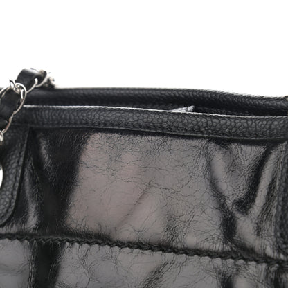 Chanel Glazed Calfskin Small Deauville Tote Black 11 of 11