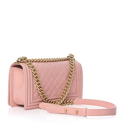 Chanel Caviar Quilted Medium Boy Flap Light Pink 3 of 11