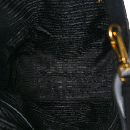 Prada Vitello Daino Shopping Tote Black 5 of 8