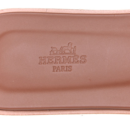 Hermes Box Calfskin Oran Sandals 42 Gold 6 of 9