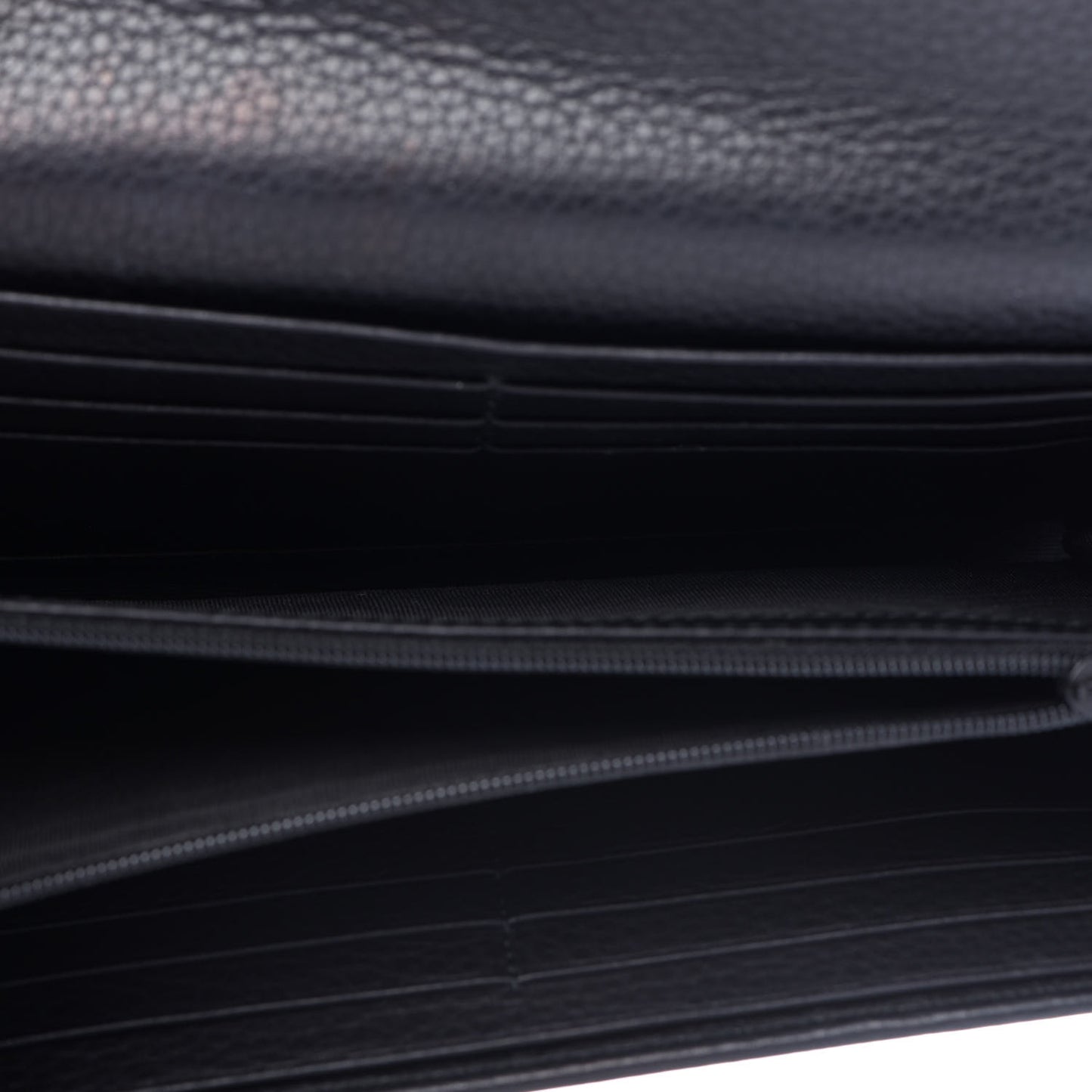 Pebbled Calfskin Large Soho Continental Wallet Black