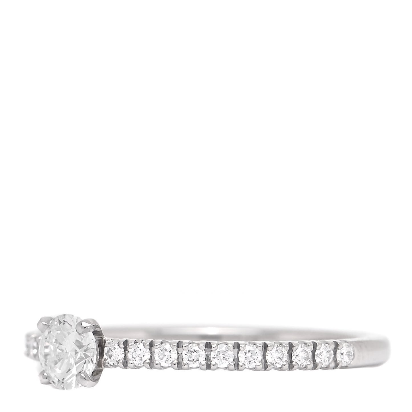 Platinum Diamond .19ct Etincelle De Cartier Solitaire Engagement Ring 48 4.5