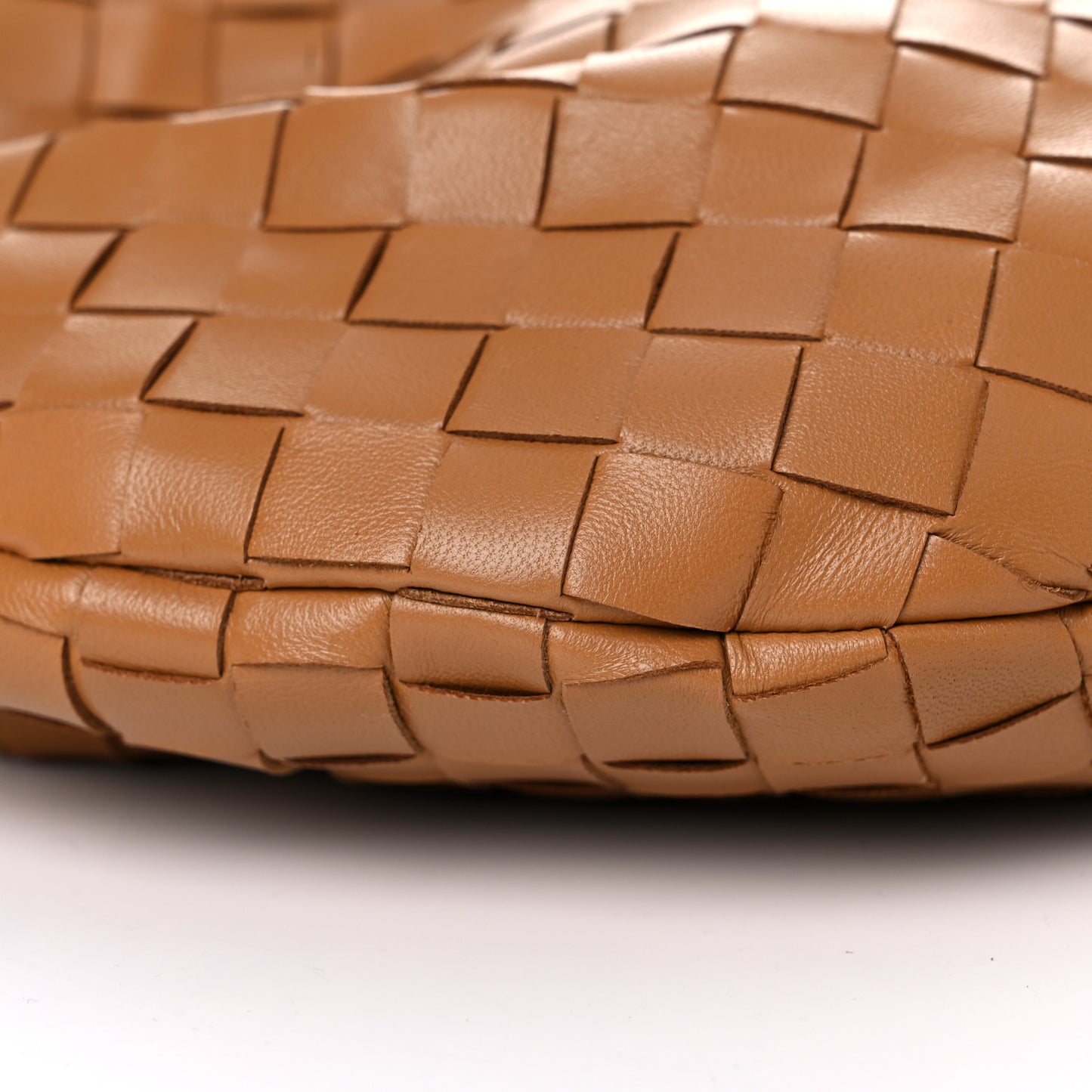 Nappa Intrecciato Teen Jodie Hobo Caramel