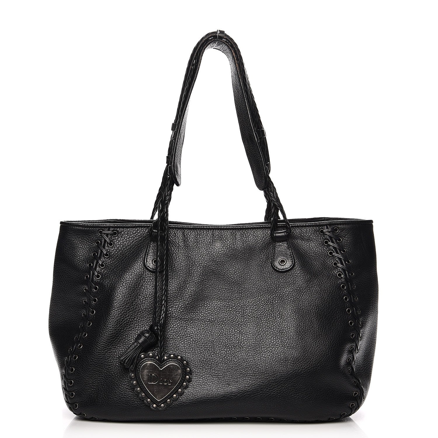 Christian Dior Calfskin Ethnic Tote Black 1 of 9