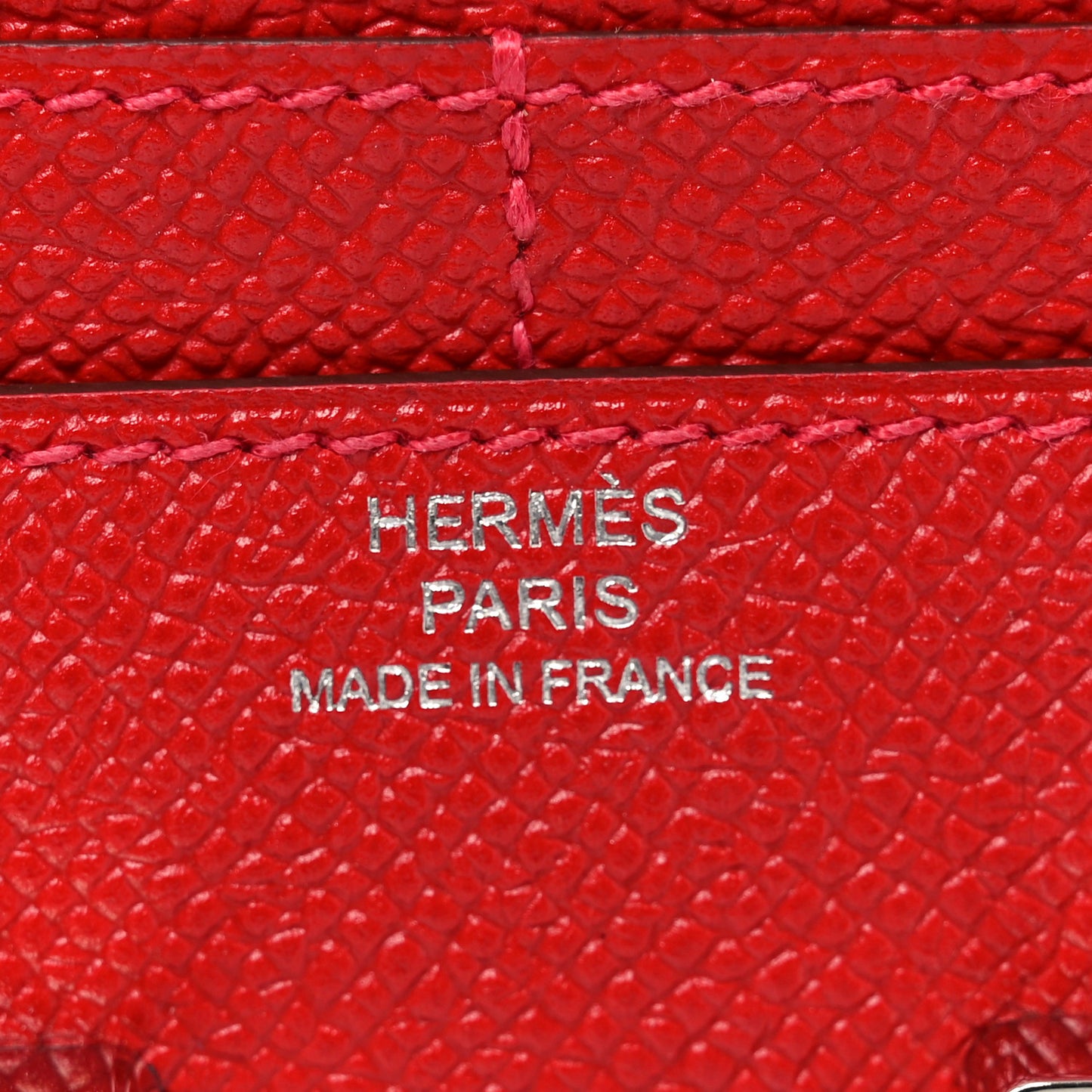 Epsom Constance Compact Passant Wallet Rouge Casaque
