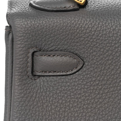 Hermes Togo Kelly Retourne 25 Etain 12 of 34