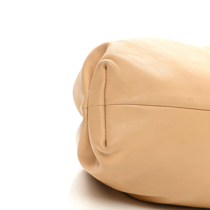 Bottega Veneta Smooth Butter Calf The Pouch Oversized Clutch Almond 9 of 11