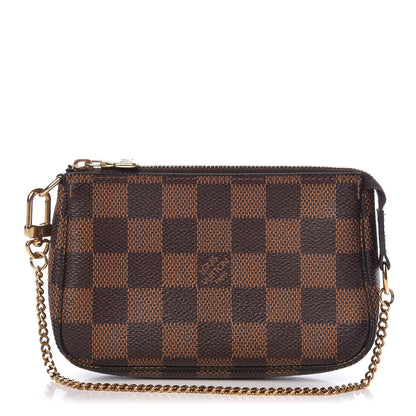 Louis Vuitton Damier Ebene Mini Pochette Accessories 1 of 11
