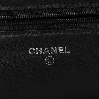 Chanel Caviar Timeless CC Wallet On Chain WOC Black 6 of 10