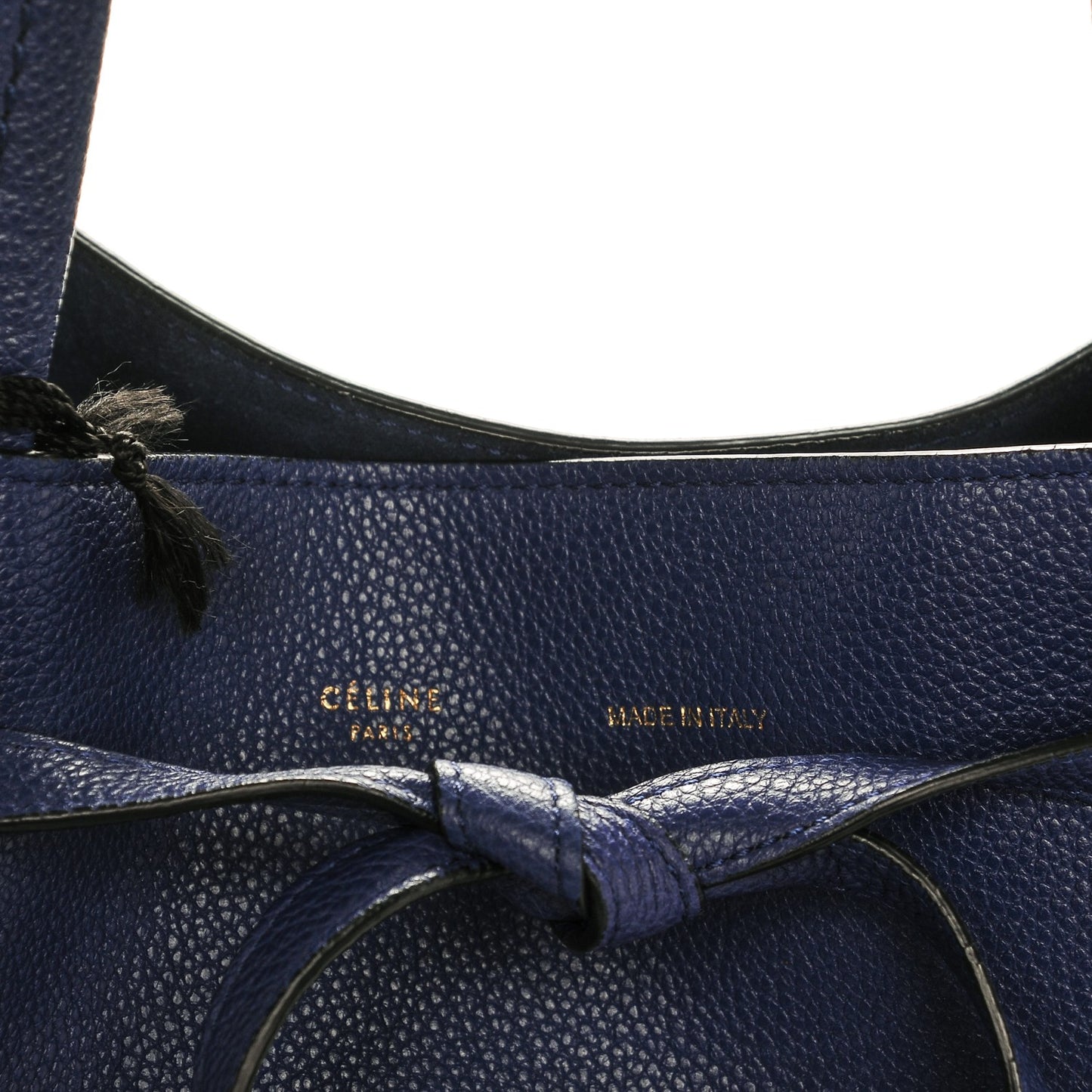 Soft Grained Calfskin Small Belt Cabas Phantom Indigo