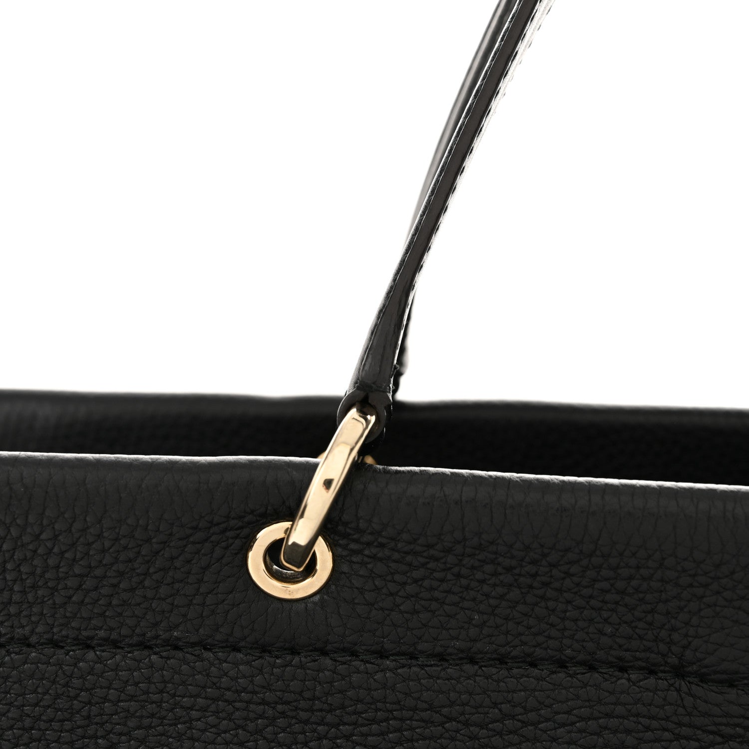 Salvatore Ferragamo Grained Calfskin Medium Meera Tote Black 12 of 12