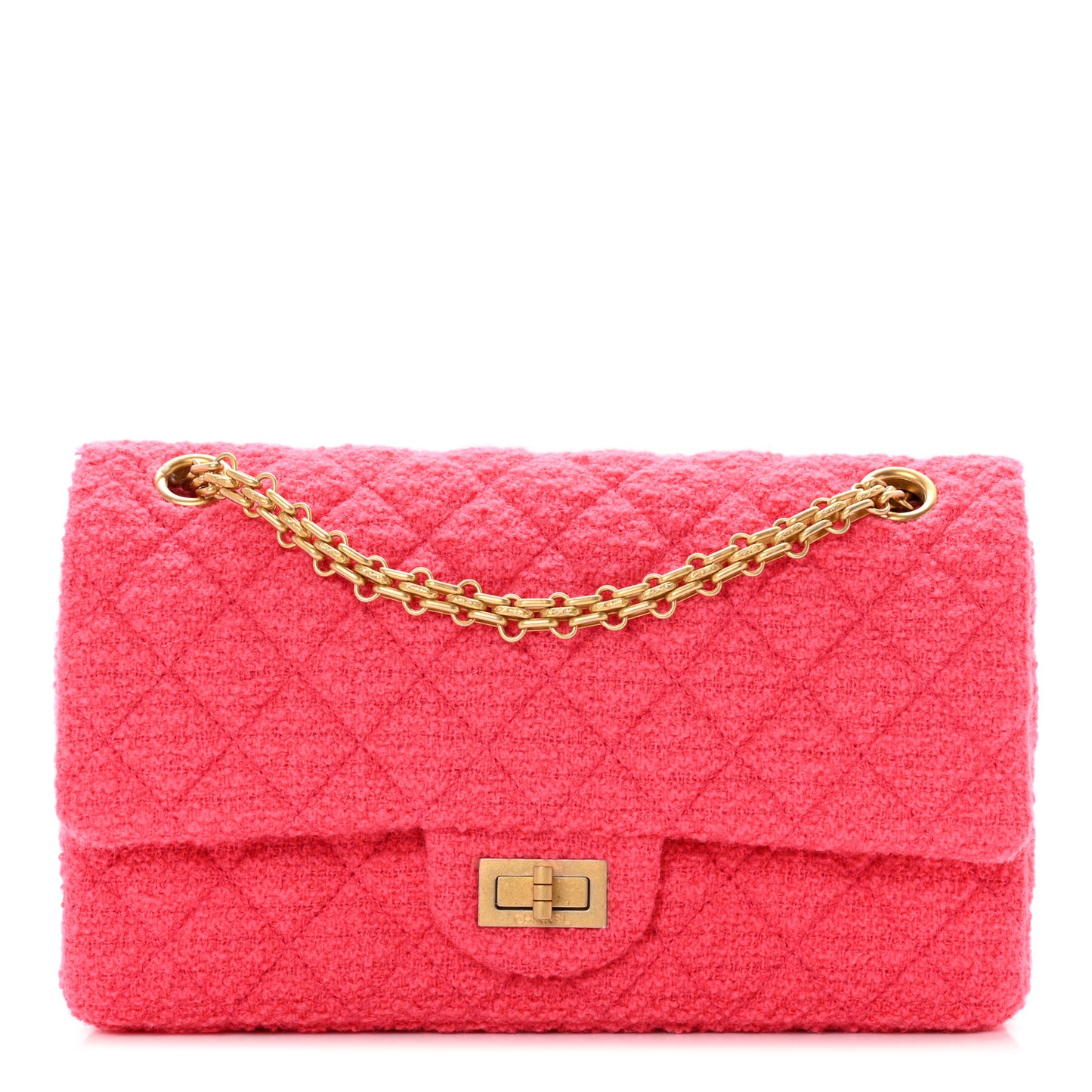Wool Tweed Quilted 2.55 Reissue 225 Flap Pink