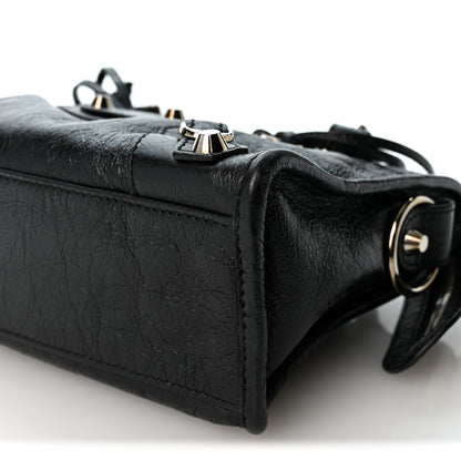 Balenciaga Agneau Classic Silver Hardware Mini City Black 10 of 10
