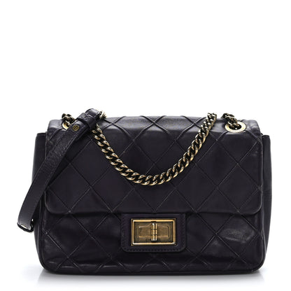 Chanel Calfskin Diamond Debossed Medium Cosmos Flap Purple 1 of 9