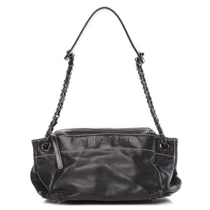Chanel Lambskin Lax Accordion Hobo Black 1 of 10