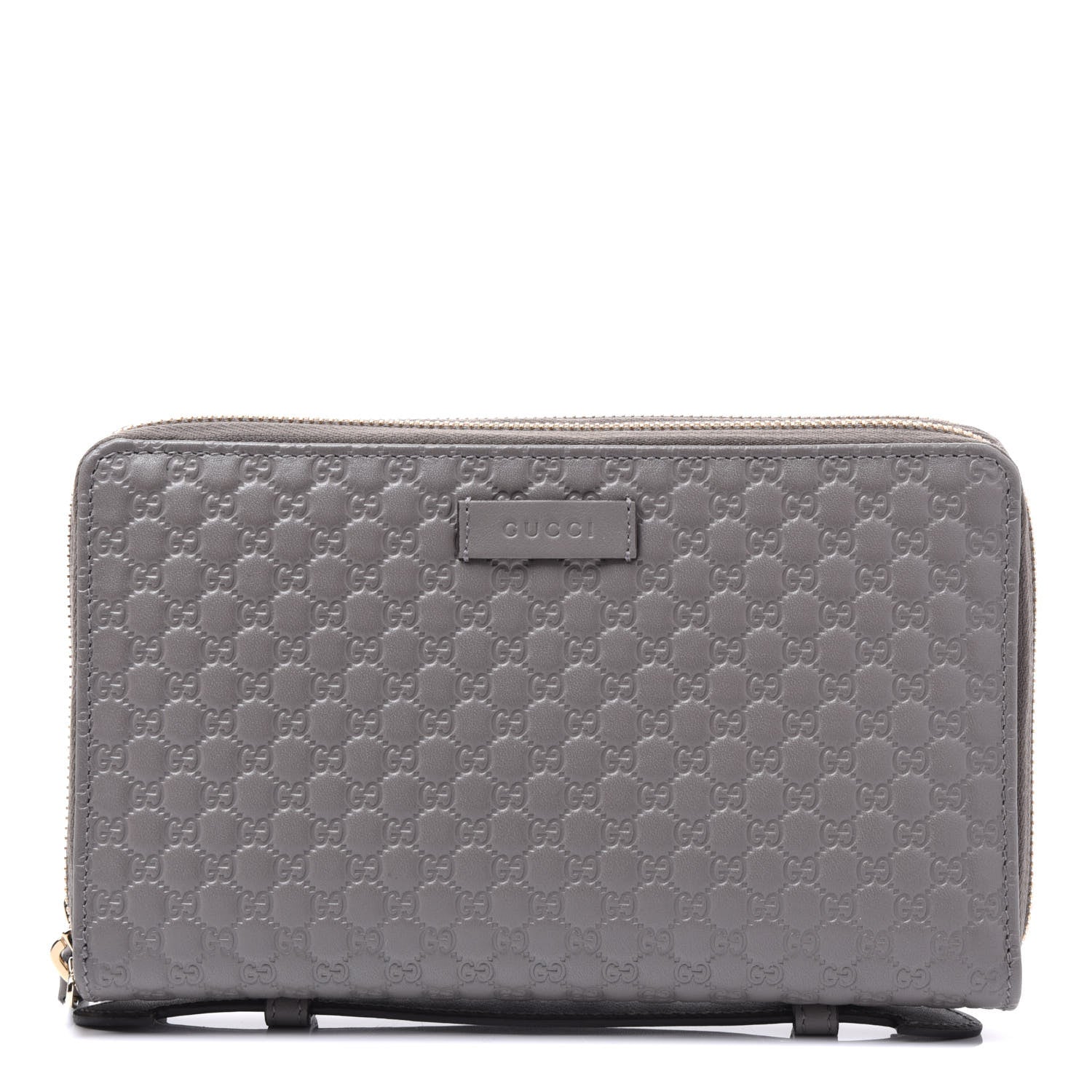 Gucci Soft Microguccissima Zip Around Top Handle Travel Wallet Loess 1 of 9