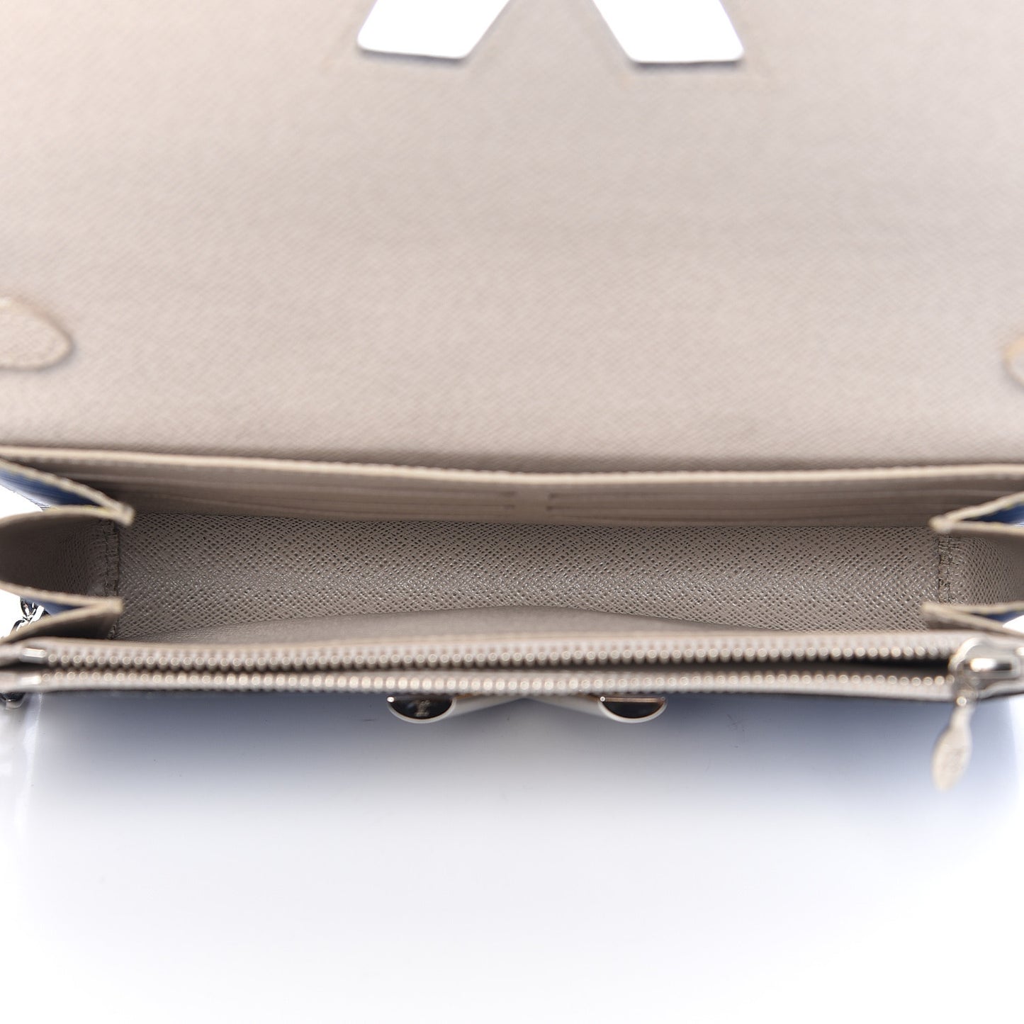Epi Twist Chain Wallet Denim Light