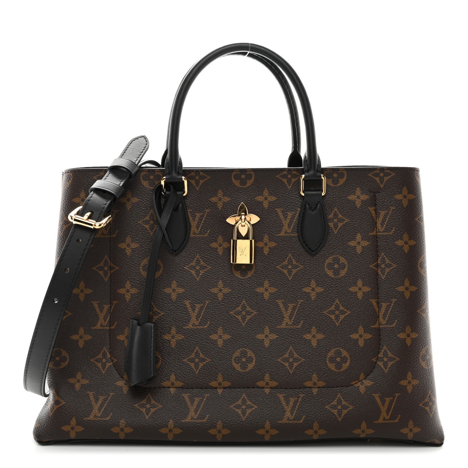 Louis Vuitton Monogram Flower Tote Black 1 of 9