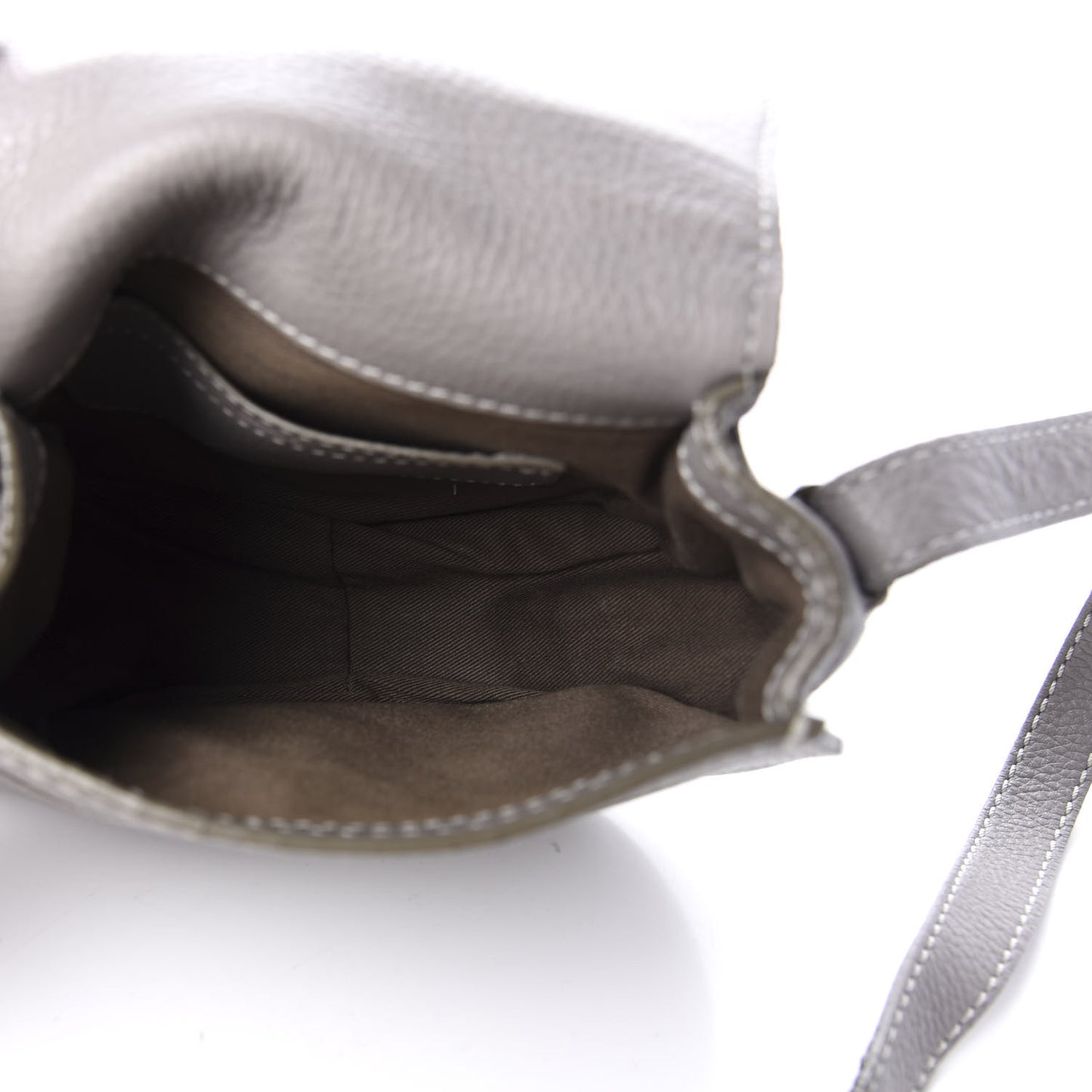 Calfskin Mini Marcie Round Crossbody Bag Cashmere Grey