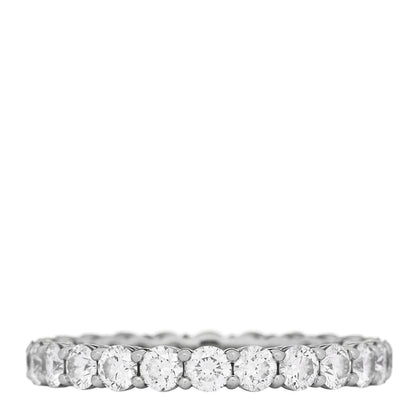 Tiffany Platinum Diamond 3mm Forever Eternity Band Ring 56 7.5 1 of 5