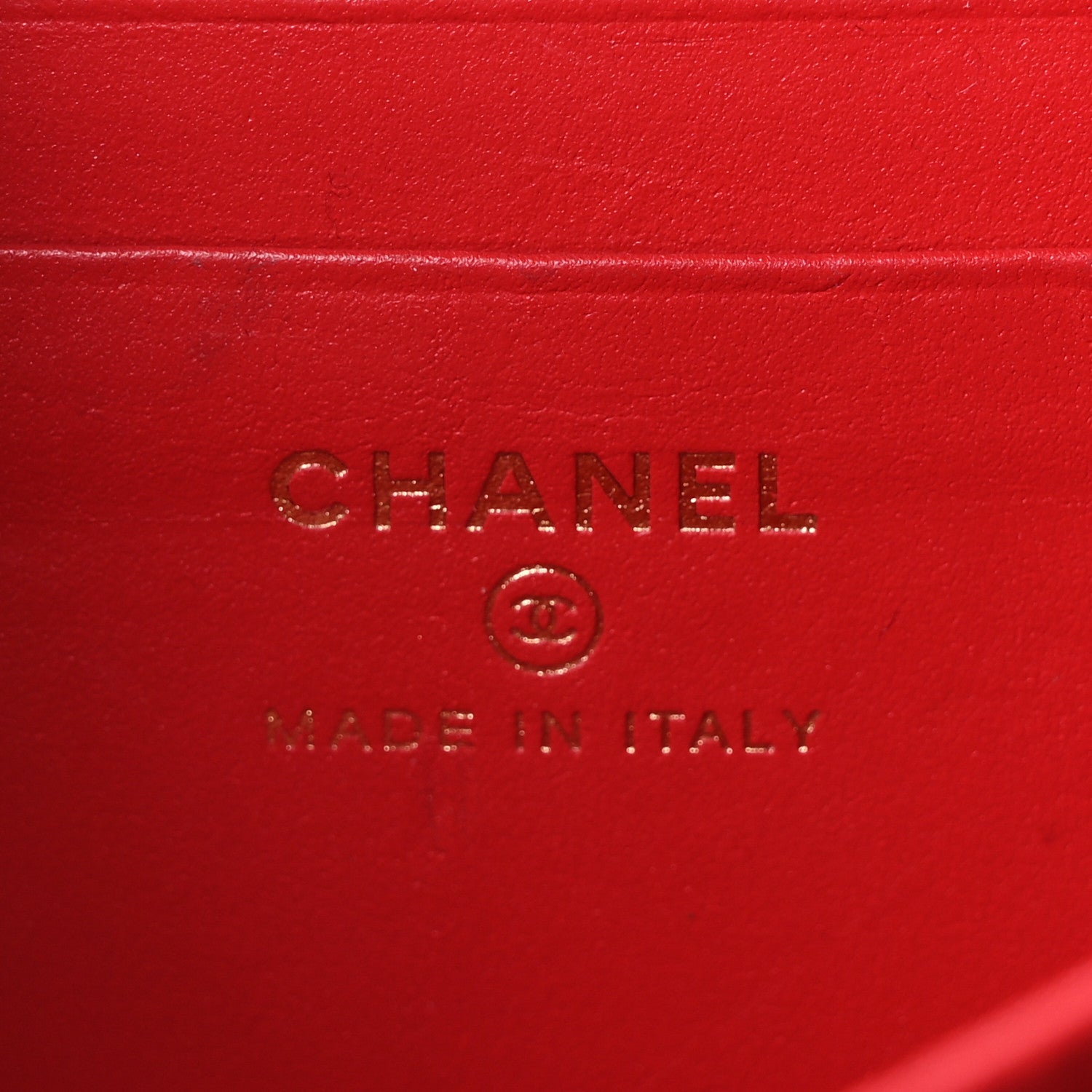 Chanel Caviar Quilted Filigree Vanity Clutch With Chain Red 6 of 10