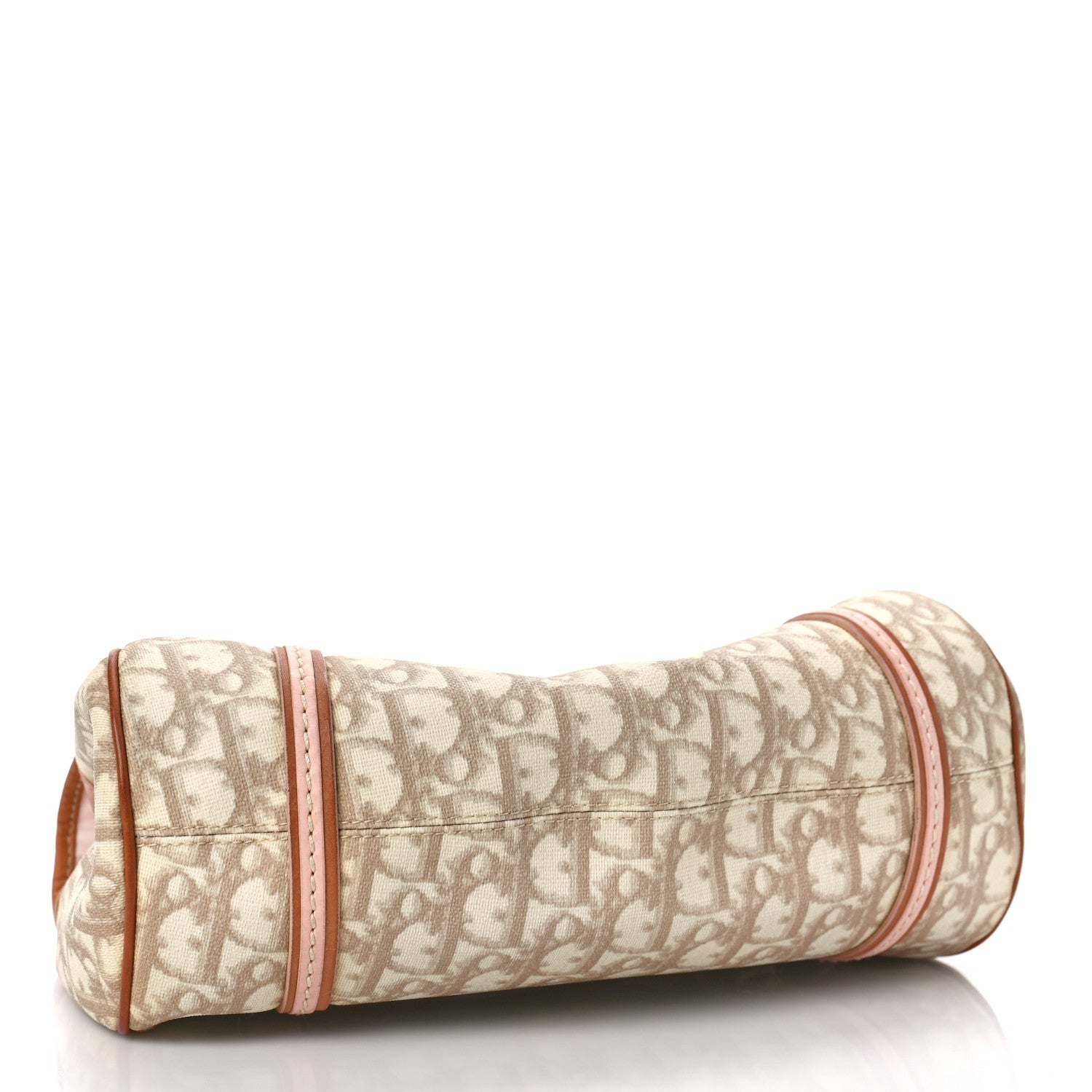 Christian Dior Monogram Romantique Trotter Flap Bag Beige Rose Clair 4 of 13