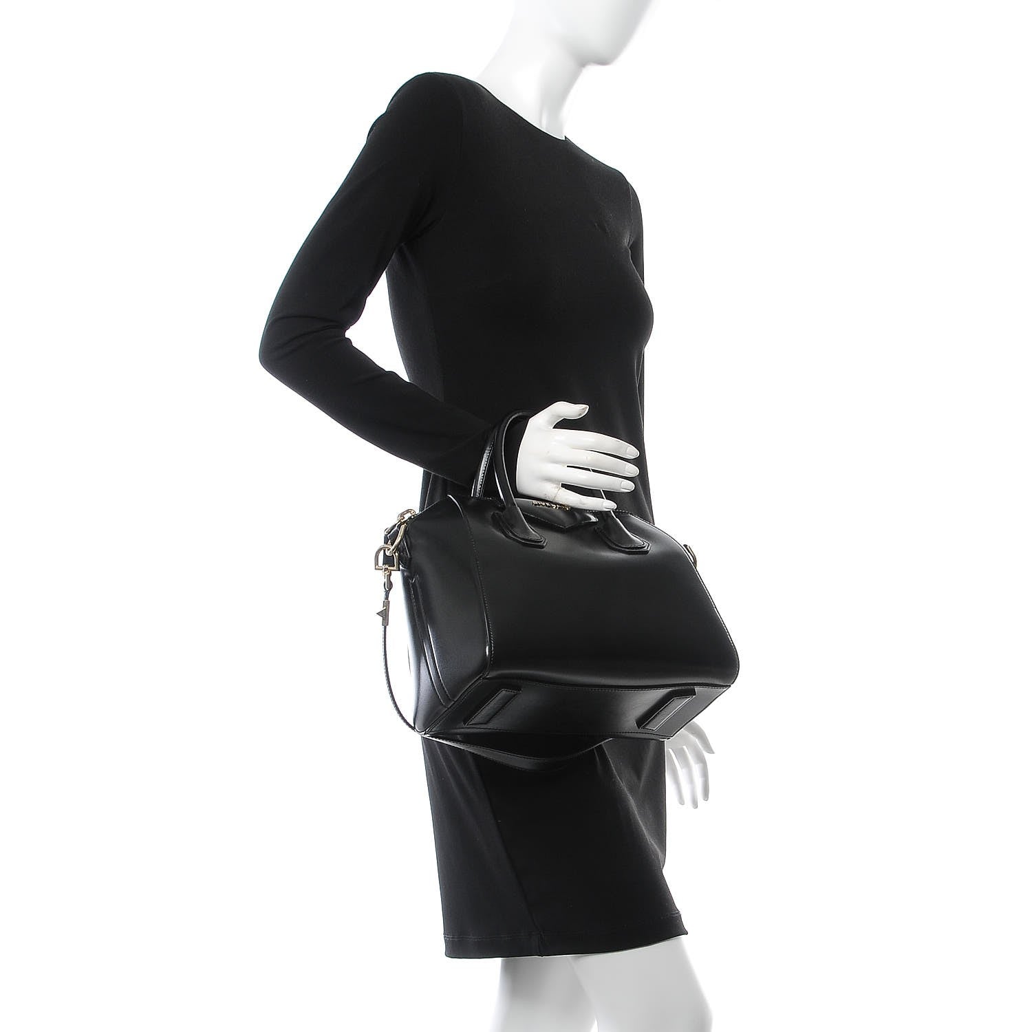 Givenchy Shiny Lord Calfskin Small Antigona Black 2 of 8