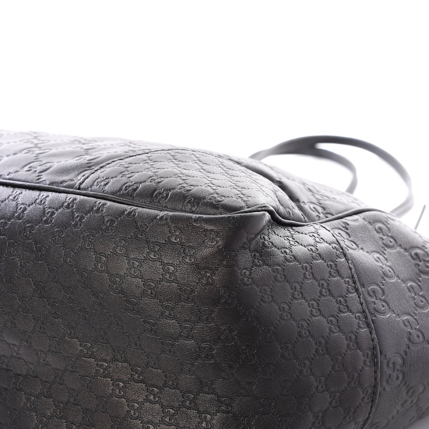 Gucci Guccissima Medium Bree Zippered Tote Black 8 of 12