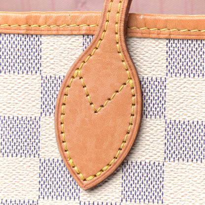 Louis Vuitton Damier Azur Neo Neverfull MM Rose Ballerine 8 of 9
