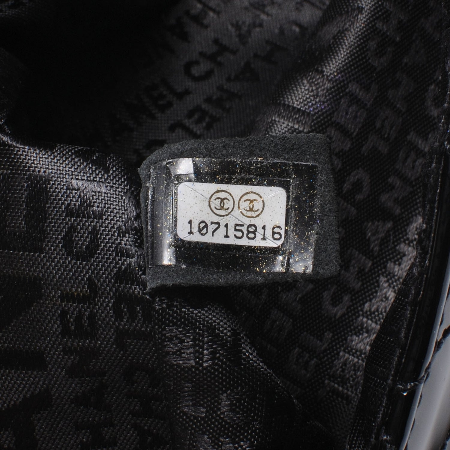 Chanel Patent Quilted Medium Diagonal CC Flap Black 7 of 7