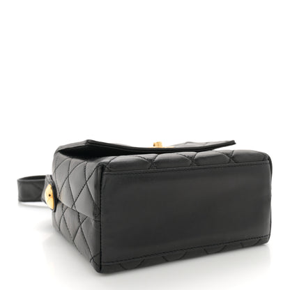 Chanel Lambskin Quilted Flap Shoulder Bag Black 4 of 10
