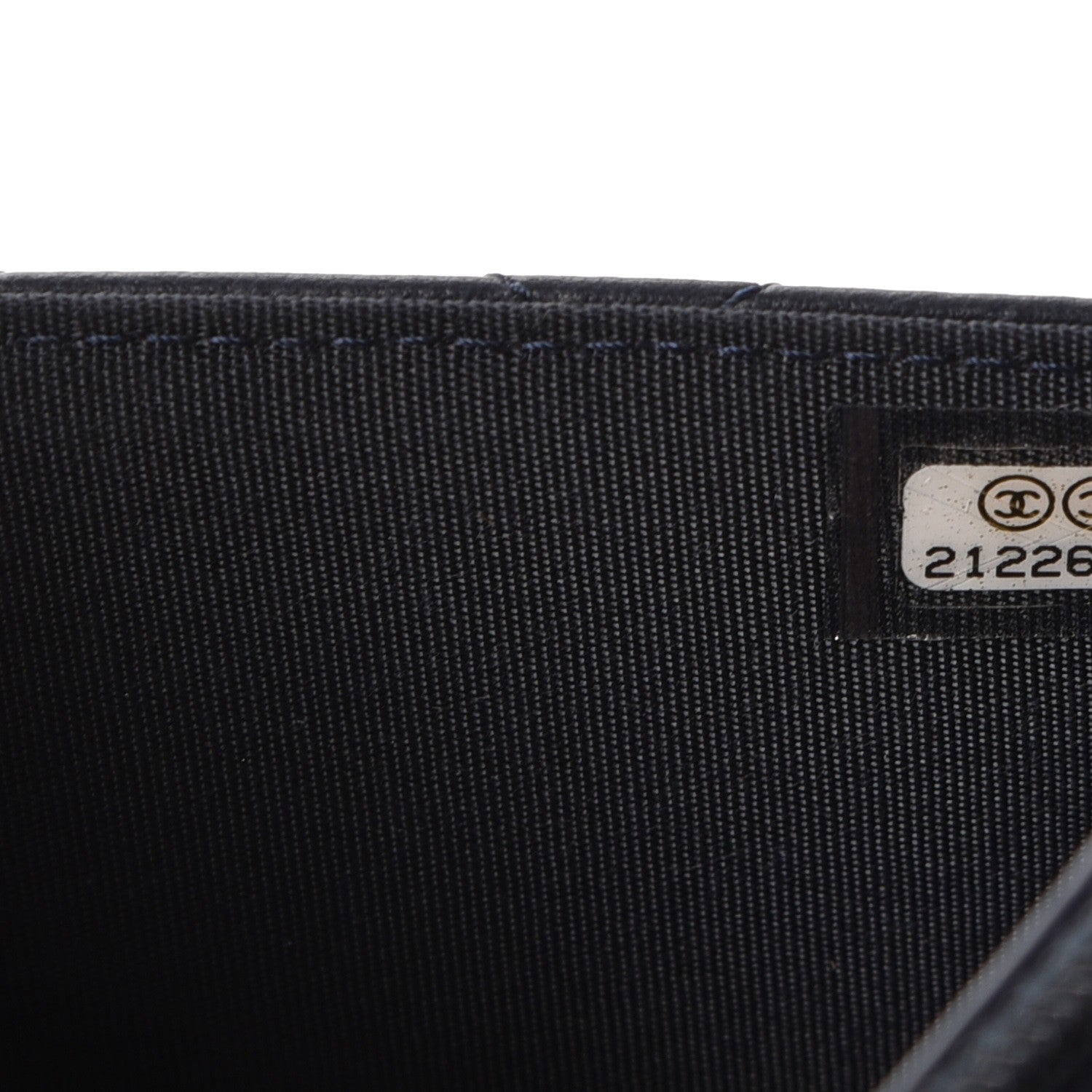 Chanel Lambskin Quilted Boy Wallet On Chain WOC Navy Blue 8 of 12