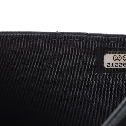 Chanel Lambskin Quilted Boy Wallet On Chain WOC Navy Blue 8 of 12