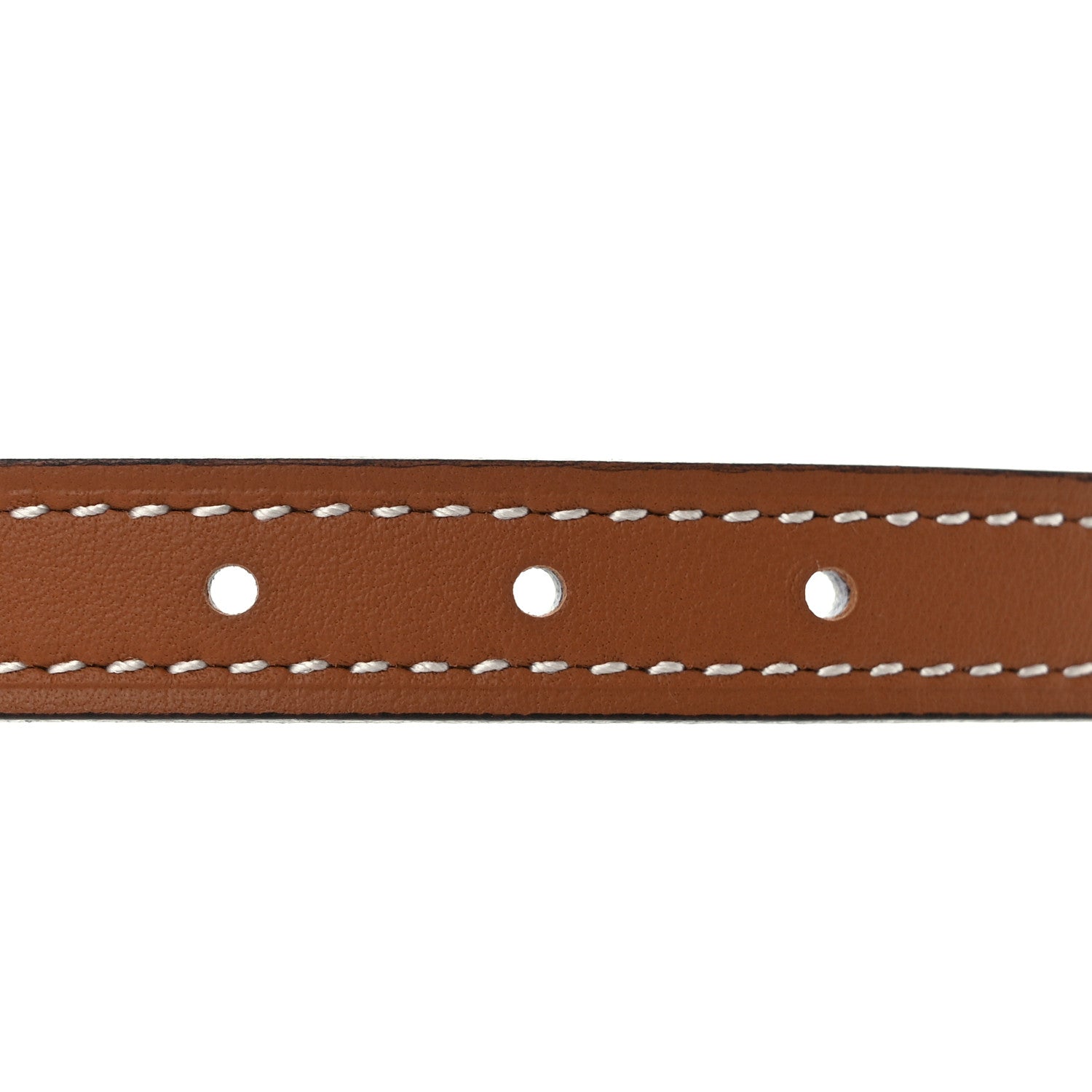 Hermes Swift Epsom 13mm Ancre Belt 75/30 White Gold 4 of 6