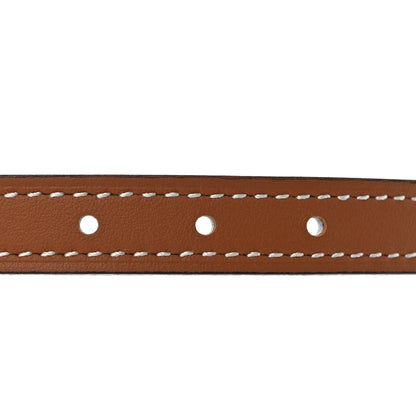Hermes Swift Epsom 13mm Ancre Belt 75/30 White Gold 4 of 6