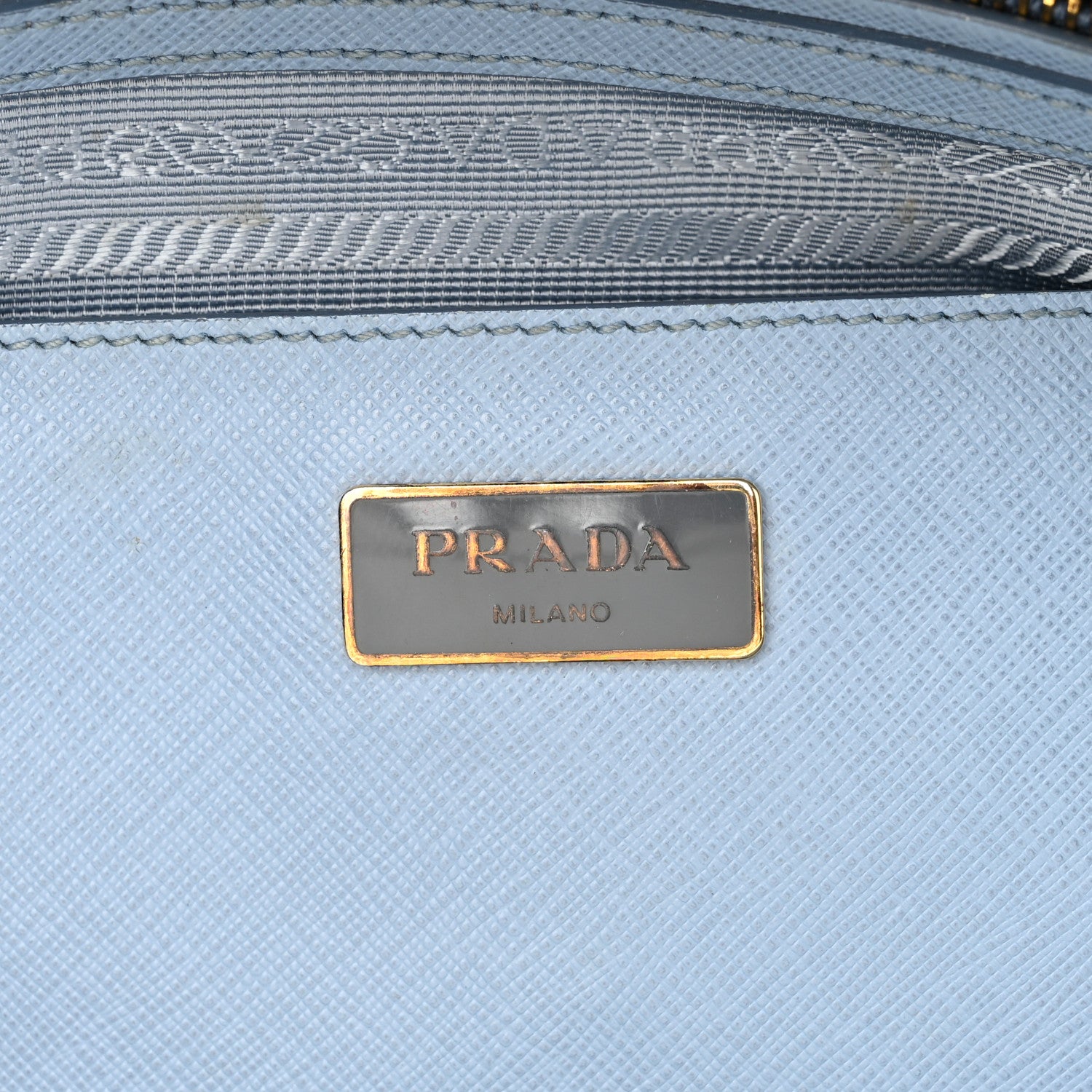 Prada Saffiano Cuir Large Double Bag Astrale 6 of 13