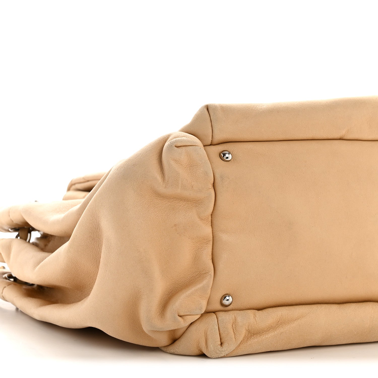 廃盤Amarige 廃盤ティファニー シャネル Chanel Lambskin Stitched Accordion Flap Tote Beige 1870865