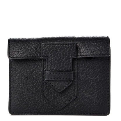 Delvaux Grained Bullskin Presse Card Case Black 1 of 7